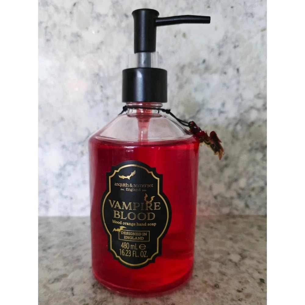 Asquith & Somerset Vampire Blood Orange Scented Halloween Hand Soap England‎